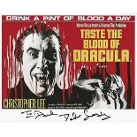 Peter Sadsy autographed photo. Colour 8x10 from Taste The Blood of Dracula autographed by Director