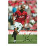 Wes Brown signed 12 x 8 colour Man United football photo. Good condition. All signed items come with