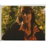 Siwan Morris Dr Who signed photo. Colour 8x10 photo signed by actress Siwan Morris who appeared in