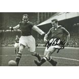 Roy Bentley signed 12 x 8 b/w football action photo. Good condition. All signed items come with