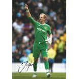 Joe Hart signed 12 x 8 colour football photo. Good condition. All signed items come with our