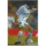 Luis Figo signed 12 x 8 colour football photo. Good condition. All signed items come with our