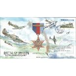 Ulrich Steinhilper signed 60th ann Battle of Britain FDC JSCC070. Good condition. All signed items