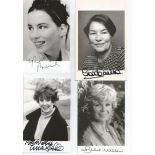 Female Tv/film collection. 15 small photos. Signed by Kate Beckinsale, Glenda Jackson, Julie