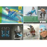 Winter sport signed collection. 10 photos. Signed by Lara Gut 2, Ireen Wust, Kari Traa, Thomas
