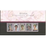 Lady Diana 1997 Stamp Presentation Pack with Welsh writing Diana Tywysoges Cymru. Good Condition. We