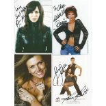 Female Tv/film collection. 11 small photos. Signed by Eve Myles, Bonnie Langford, Tricia Penrose,