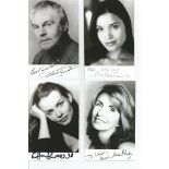 TV/film signed collection. 14 photos signed by Derek Jacobi, Shelley Conn, Saffron Burrows, Jane