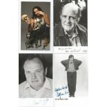 Male TV/film collection. 15 small photos signed by Dave Spikey, Russell Brand, David Swift,