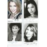 Female TV/film collection. 10 small photos. Signed by Shelley Conn, Blythe Duff, Jane Asher, Saffron