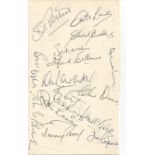 Twelve Dads Army Cast members signed album page. An amazing piece signed by Thirteen on one side and