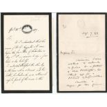 Collection of 1800 letters, envelopes & ephemera from notables, politics, lords etc. 30+ includes