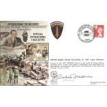 Odette Hallows GC WW2 resistance heroine signed Operation Overlord JS50 series 50th ann D-Day cover.