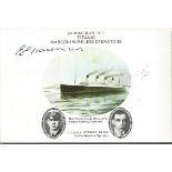 Titanic survivor Edith Haisman signed 6 x 4 Titanic modern postcard. Good Condition. All signed