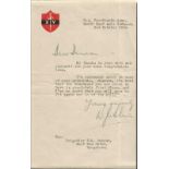 Field Marshall Viscount Slim letter on 14th Army letterhead From south East Asia Command. Very