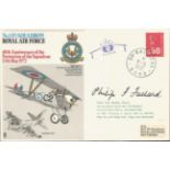 Great War ace Air Commodore Philip Fullard DSO, MC*, AFC signed 1972 No1 Squadron cover flown by