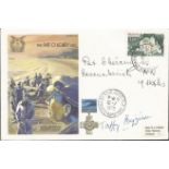 Pat Cheramy WW2 Resistance and WW2 fighter ace Wg Cdr Taffy Higginson DFC DFM signed 1979 RAF