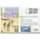 Luftwaffe aces Eduard Neumann and Werner Schroer 114 victories JG27. Signed 1979 Escape from Tunisia