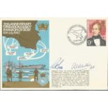 Admiral Sir Algernon Willis DSO, Cdr P Reid signed Navy 1973 cover 30th Ann Operation Husky the