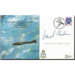 Grp Capt Leonard Cheshire VC signed A W Whitley bomber cover comm. The first bomber raid over