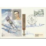 Great War ace Baron Willy Coppins De Houthust signed on his own 1977 Historic Aviators cover. Top