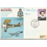 Sir Tom Sopwith famous aircraft designer signed 1973 Sopwith Pup No 54 Squadron cover. Details,