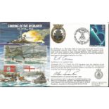 Sink the Bismarck cover signed by Capt E Carver DSO and Cdre F Swanton DSO DSC Swordfish pilots