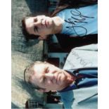 John Nettles & Jason Hughes signed 10 x 8 colour photo. Nice shot from Midsomer Murders good