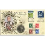 Viscount Monckton signed Edward VIII Benham 1996 official Coin FDC PNC. 1996 C96/5 coin cover