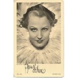 Brigitte Helm signed vintage postcard.