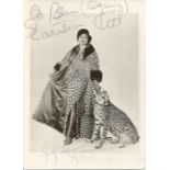 Eartha Kitt signed 6x4 vintage photo. Dedicated