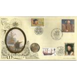 John Cabot 500th ann Benham official coin FDC PNC C97/09. 1997 cover with GB, Isle of Man &