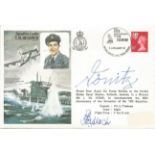 Admiral Karl Donitz WW2 Uboat Commander and submarine killer Sqn LdrTerence Bulloch signed on his