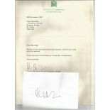 Political signed collection. Includes 15 signatures on assortment of compliment slips, official