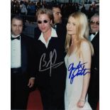 Brad Pitt and Gwyneth Paltrow signed 10 x 8 colour photo. Nice photo of the couple when they were