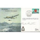 Dambuster Sir Harold Mick Martin DSO DFC signed Lancaster RAF WW2 cover