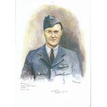 Plt/Off Frank Joyce WW2 RAF Battle of Britain Pilot signed colour print 12 x 8 inch signed in