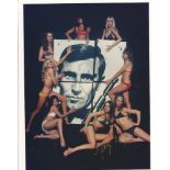 George Lazenby signed 10 x 8 colour James Bond photo.