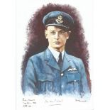 Plt/Off Tom Neil WW2 RAF Battle of Britain Pilot signed colour print 12 x 8 inch signed in Pencil.