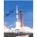 Apollo Gerry Griffin signed 10 x 8 inch launch photo signed by the famous flight commander.