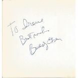 Buddy Ebsom signed album page. Dedicated