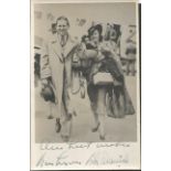 Ben Lyons and Bebe Daniels signed sepia photo American actor. Known for Life with the Lyons featured