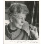 Wendy Hiller signed 10x8 b/w photo English film and stage actress, who enjoyed a varied acting