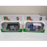 PG TIPS 1950 Bedford Truck & 1959 Morris LD 150 Van Die cast 1:43 model vehicles. PG Chimps Die-cast