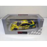 Opel Calibra in Yellow Die cast 1:18 model car. UT Models Racing Collection. In original box in good