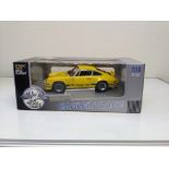 Porsche 911 Carrera R.S 2,7 L 73 in yellow Die cast 1:18 model car. Universal Hobbies Eagle's Race