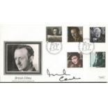 Michael Caine signed 1985 Pilgrim Films FDC with David Niven illustration and Pink Panther special