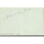 Alexander Knox & Cecil Trouncer signed album page. Knox 16 January 1907 - 25 April 1995 was a