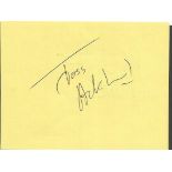 Joss Ackland signed album page English actor who has appeared in more than 130 film and television