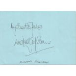 Michael Williams signed album page. 9 July 1935 - 11 January 2001 was an English actor who played